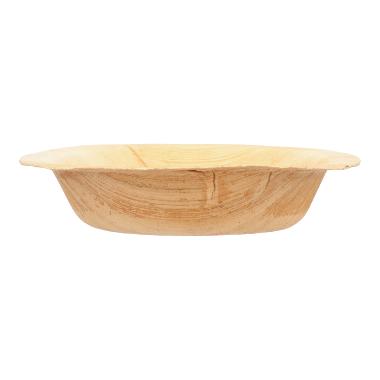 49956 Palmblatt Dip-Schälchen Ø 12 cm x 2,5 cm 150 ml braun – Bild 1