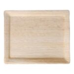 Palmblatt Serviertablett 1/2 GN 325 mm  x 270 mm  x 20 mm natur