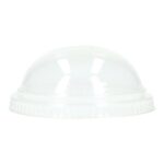 Dom-Deckel PLA Ø 76 mm mit Loch transparent