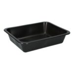 PP-Menüschale 227 mm x 178 mm x 50 mm ungeteilt schwarz 1405 ml