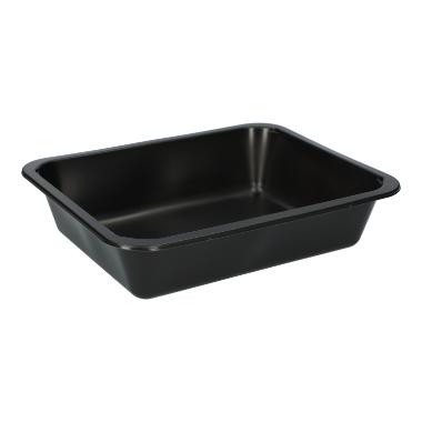 503071 PP-Menüschale 227 mm x 178 mm x 50 mm ungeteilt schwarz 1405 ml – Bild 1