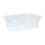 PP-Menüschale 187 mm x 137 mm x 63 mm ungeteilt transparent 971 ml