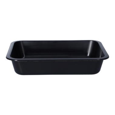 50457 PP-Schale 185 mm x 137 mm x 36 mm ungeteilt schwarz 635 ml – Bild 1