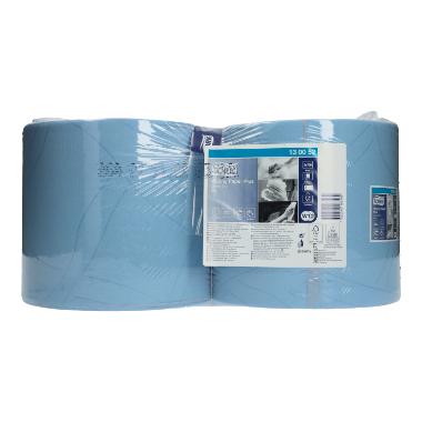 51219 Putztuchrolle 24 cm x 34 cm x 255 m 2-lagig 750 Blatt blau W1,W2 Tork Premium – Bild 1