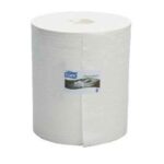 Vliesstoff Rolle 42 cm x 38 cm x 380 m 1-lagig 1000 Blatt weiss W1 Tork Premium
