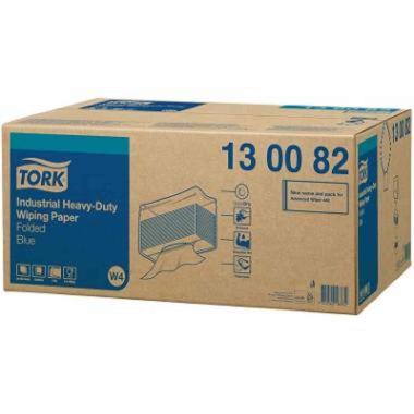 51251 Wischtuch 38,5 cm x 32,5 cm 3-lagig blau W4 Tork Premium – Bild 1