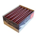 Spitzkerze 245 mm x 22 mm bordeaux 7,5Std