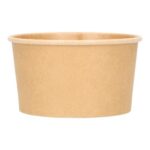 Eisbecher Pappe-PLA Ø 96 mm x 52 mm 240 ml braun