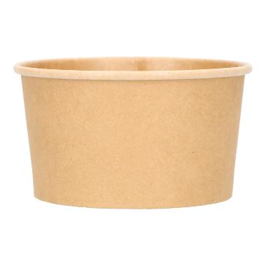 54100 Eisbecher Pappe-PLA Ø 96 mm x 52 mm 240 ml braun – Bild 1