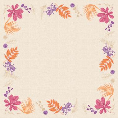 55072 Mitteldecke Dunicel 84 cm x 84 cm Bright Autumn – Bild 1