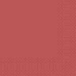 Serviette 33 cm x 33 cm 3-lagig 1/4 Falz bordeaux