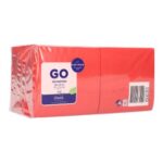 Serviette 24 cm x 24 cm 3-lagig 1/4 Falz rot