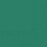 Serviette 24 cm x 24 cm 3-lagig 1/4 Falz jägegrün