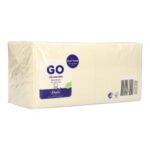 Serviette 24 cm x 24 cm 3-lagig 1/4 Falz cream