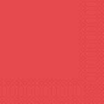 Serviette 40 cm x 40 cm 3-lagig 1/4 Falz rot