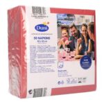 Serviette 40 cm x 40 cm 4-lagig 1/4 Falz bordeaux