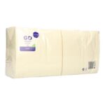 Serviette 40 cm x 40 cm 3-lagig 1/4 Falz champagner