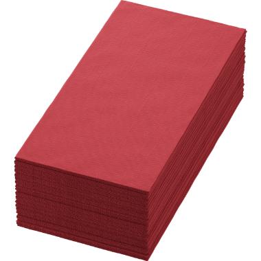 561501 Serviette Bio Dunisoft 40 cm x 40 cm 1-lagig 1/8 Falz Bordeaux – Bild 1