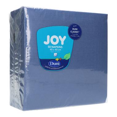 56225 Serviette 40 cm x 40 cm 4-lagig 1/4 Falz dunkelblau – Bild 1