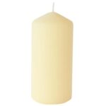 Stumpenkerze 150 mm x Ø 70 mm matt champagner 50 Std