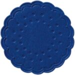 Tassentropfdeckchen Ø 7,5 cm 8-lagig dunkelblau