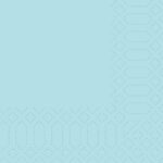 Serviette 24 cm x 24 cm 3-lagig 1/4 Falz Mint blue