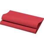 Serviette Bio Dunisoft 40 cm x 40 cm 1-lagig 1/4 Falz bordeaux