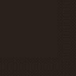 Serviette 40 cm x 40 cm 3-lagig 1/4 Falz schwarz