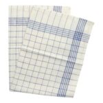 Geschirrtuch 50 cm x 70 cm blau-weiss Baumwolle
