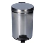 Abfallbehälter Ø 17 cm x 26 cm 3L Silber mit Pedal