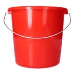 Eimer Ø 22,5 cm x 21,5 cm 5L rot mit Metallbügel