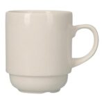 Tasse Porzellan Ø 8 cm x 9 cm 275 ml weiss stapelbar