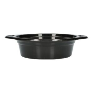 Mehrweg Suppenbecher Ø 156 mm x 45 mm 610 ml schwarz mit Ohren