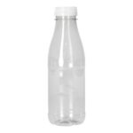 rPET Flasche 500ml mit Deckel weiss