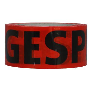 629991 Verpackungsklebeband 50 mm x 66 m PP rot GESPERRT – Bild 1