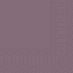Serviette 24 cm x 24 cm 3-lagig 1/4 Falz plum
