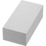 Serviette Bio Dunisoft 40 cm x 40 cm 1-lagig 1/8 Falz weiss