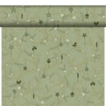 Tischläufer Bio Dunicel Tete-a-Tete 40 cm x 24 m Noel Pistachio