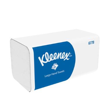 67015 Falthandtücher 31,8 cm x 21,5 cm 2-lagig Interfold weiss Kleenex – Bild 1