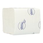 Toilettenpapier recycelt 18,6 cm x 11 cm 2-lagig Einzelblatt weiss Kleenex