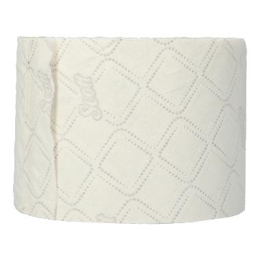 67126 Toilettenpapier recycelt 12 cm x 9,5 cm 3-lagig 350 Blatt weiss Scott – Bild 1