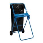 Wischtuchrollenspender 109 cm x 50 cm x 74 cm blau fahrbar