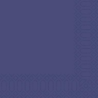 68390 Serviette 40 cm x 40 cm 3-lagig 1/4 Falz dunkelblau – Bild 1