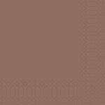 Serviette 40 cm x 40 cm 3-lagig 1/4 Falz chestnut