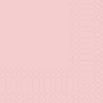 Serviette 24 cm x 24 cm 3-lagig 1/4 Falz Mellow Rose