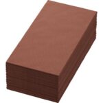 Serviette Bio Dunisoft 40 cm x 40 cm 1-lagig 1/8 Falz Chestnut