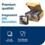 Serviettentasche Airlaid 40 cm x 40 cm 1-lagig 1/8 Falz schwarz Tork LinStyle