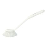 Spülbürste mit langem Griff 255 mm x Ø 70 mm weiss medium Borsten