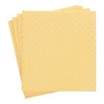 Fenstertuch 37 cm x 38 cm gelb perforiert