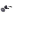 BBH Wand- und Deckenbesen mit Ovalkopf grau mit Teleskopstiel